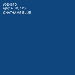 #0E467D - Chathams Blue Color Image