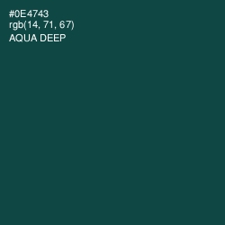 #0E4743 - Aqua Deep Color Image