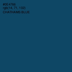 #0E4766 - Chathams Blue Color Image