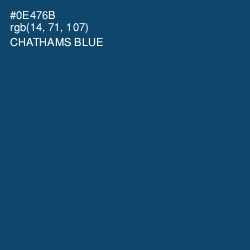 #0E476B - Chathams Blue Color Image