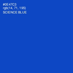 #0E47C3 - Science Blue Color Image