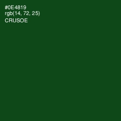 #0E4819 - Crusoe Color Image
