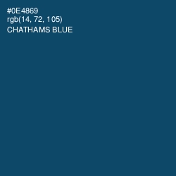 #0E4869 - Chathams Blue Color Image