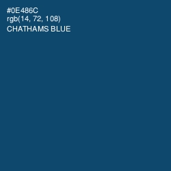 #0E486C - Chathams Blue Color Image