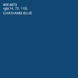 #0E4873 - Chathams Blue Color Image