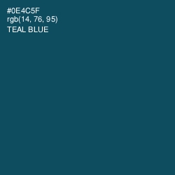 #0E4C5F - Teal Blue Color Image