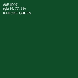 #0E4D27 - Kaitoke Green Color Image