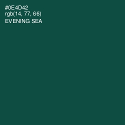 #0E4D42 - Evening Sea Color Image
