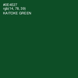 #0E4E27 - Kaitoke Green Color Image