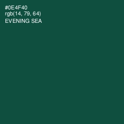 #0E4F40 - Evening Sea Color Image