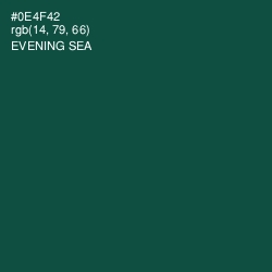 #0E4F42 - Evening Sea Color Image