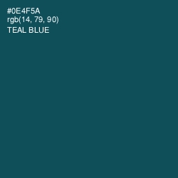 #0E4F5A - Teal Blue Color Image