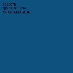 #0E507E - Chathams Blue Color Image