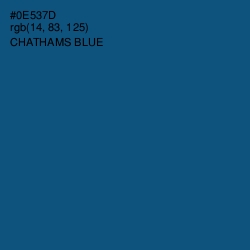 #0E537D - Chathams Blue Color Image