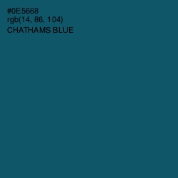 #0E5668 - Chathams Blue Color Image