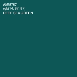 #0E5757 - Deep Sea Green Color Image