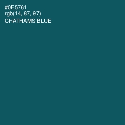 #0E5761 - Chathams Blue Color Image