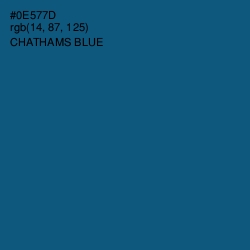 #0E577D - Chathams Blue Color Image