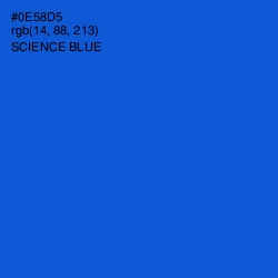 #0E58D5 - Science Blue Color Image