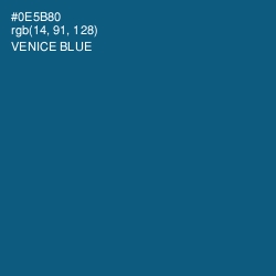 #0E5B80 - Venice Blue Color Image