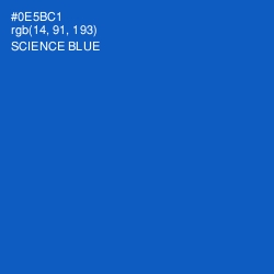 #0E5BC1 - Science Blue Color Image