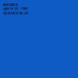 #0E5BC6 - Science Blue Color Image