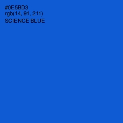 #0E5BD3 - Science Blue Color Image