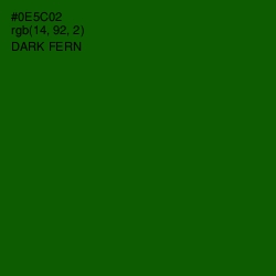 #0E5C02 - Dark Fern Color Image