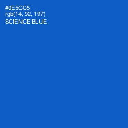 #0E5CC5 - Science Blue Color Image