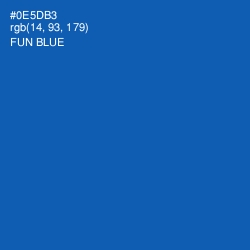 #0E5DB3 - Fun Blue Color Image