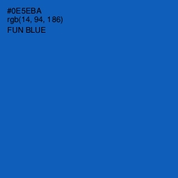 #0E5EBA - Fun Blue Color Image