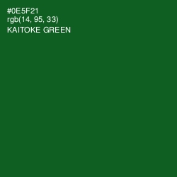 #0E5F21 - Kaitoke Green Color Image