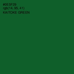 #0E5F29 - Kaitoke Green Color Image