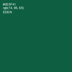 #0E5F41 - Eden Color Image