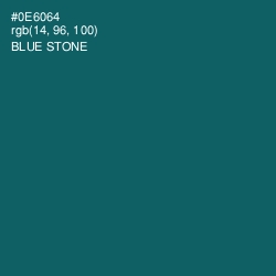 #0E6064 - Blue Stone Color Image