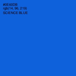 #0E60DB - Science Blue Color Image