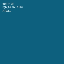 #0E617E - Atoll Color Image