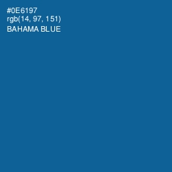 #0E6197 - Bahama Blue Color Image