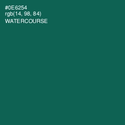 #0E6254 - Watercourse Color Image