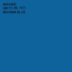 #0E639D - Bahama Blue Color Image