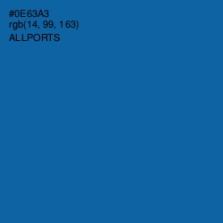 #0E63A3 - Allports Color Image