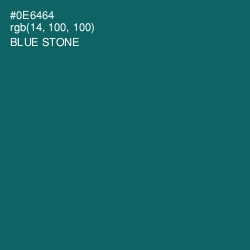 #0E6464 - Blue Stone Color Image