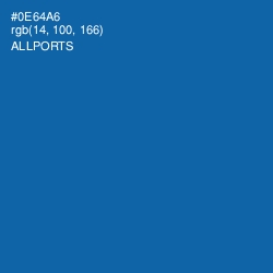 #0E64A6 - Allports Color Image