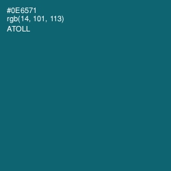 #0E6571 - Atoll Color Image