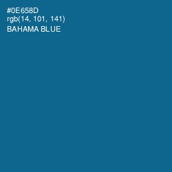 #0E658D - Bahama Blue Color Image