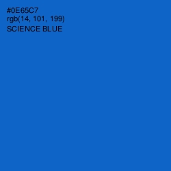 #0E65C7 - Science Blue Color Image