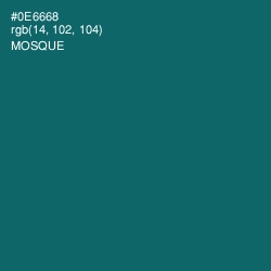 #0E6668 - Mosque Color Image