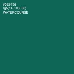 #0E6756 - Watercourse Color Image