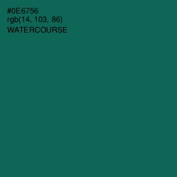 #0E6756 - Watercourse Color Image