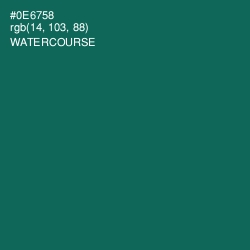 #0E6758 - Watercourse Color Image